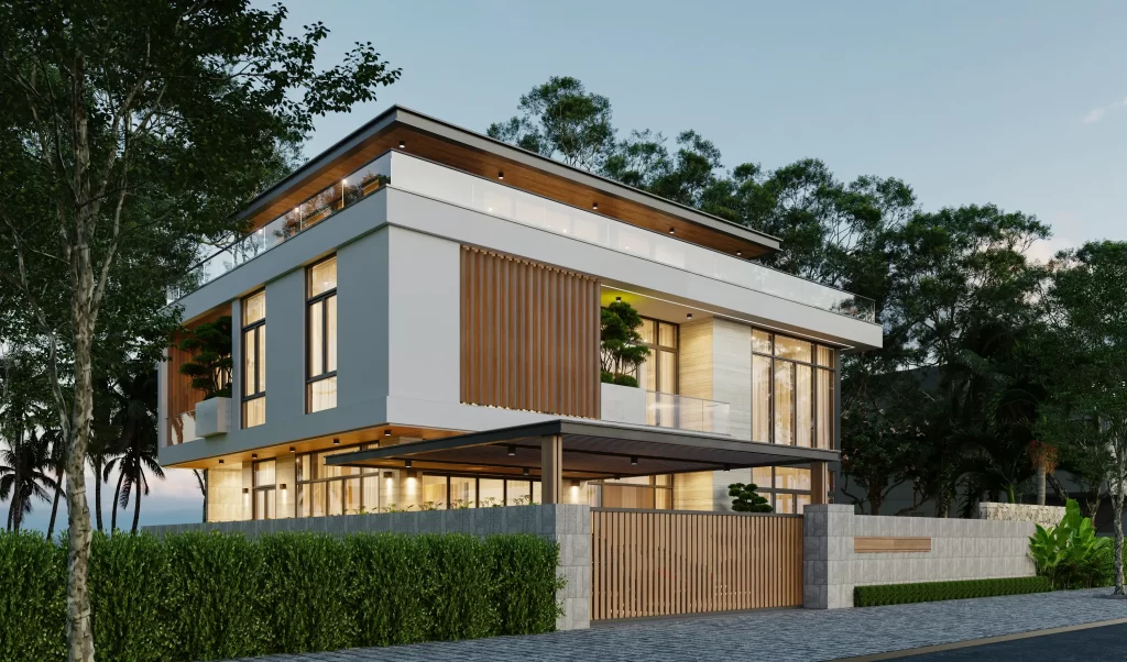 Thiết kế villa 2.5 tầng